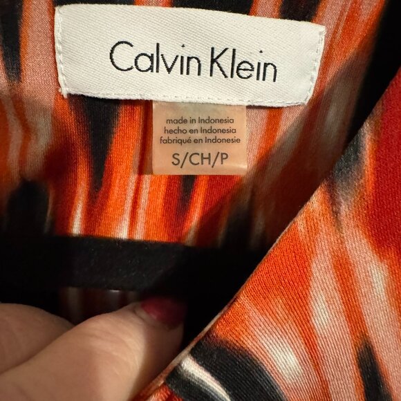 ❤️CALVIN KLEIN SLEEVELESS SHELL/TOP  SPRING/SUMMER/OFFICE  SMALL - Picture 7 of 7